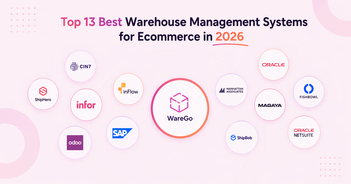 Top 13 warehouse management systems for ecommerce in 2026, including Cin7, Infor, SAP, Odoo and Oracle NetSuite