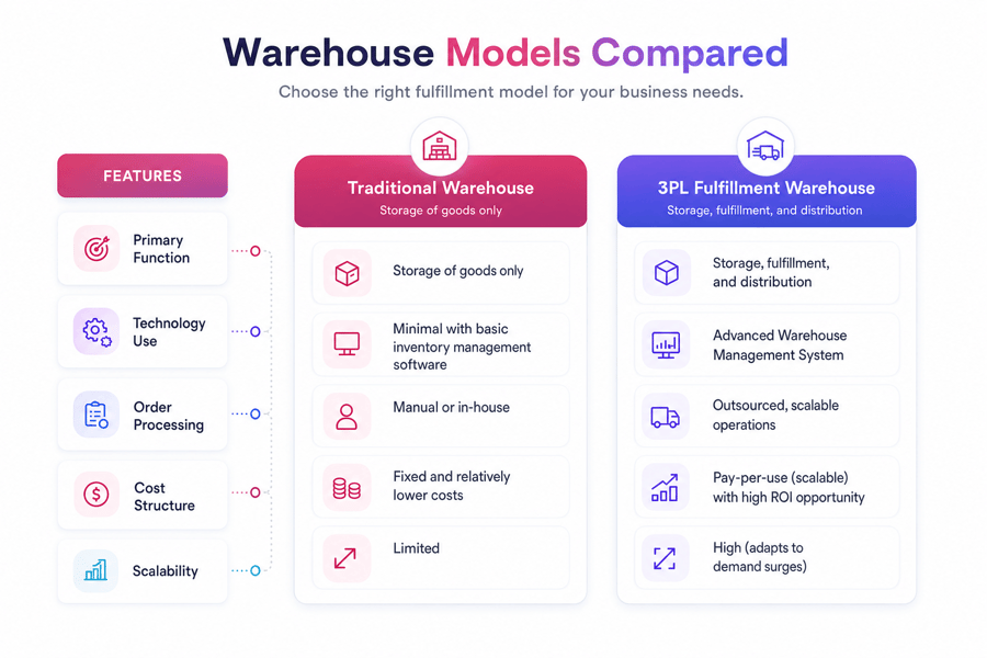 3PL Warehouse System vs. Traditional WMS