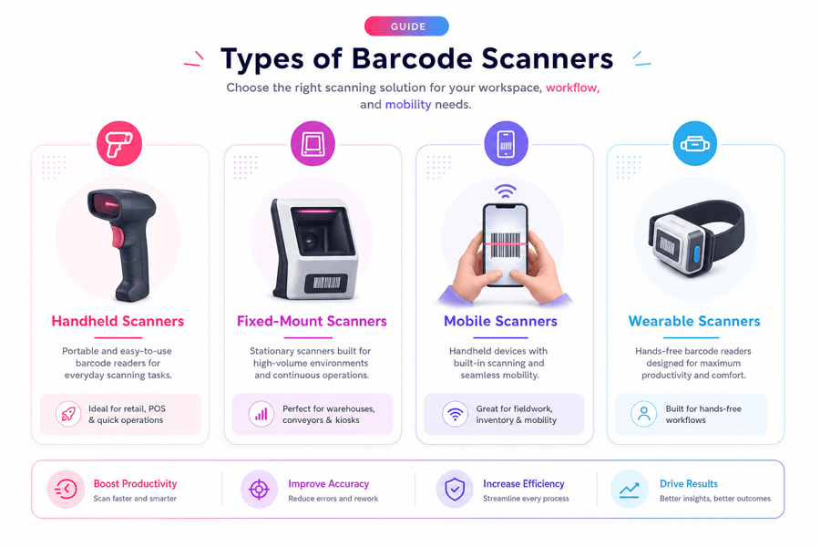 Types of Warehouse Barcode Scanners